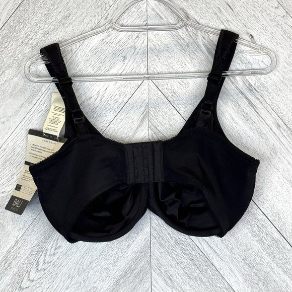Bali Live It Up Seamless Underwire Bra Black Womens Size 38 DDD NWT NEW - Picture 5 of 7